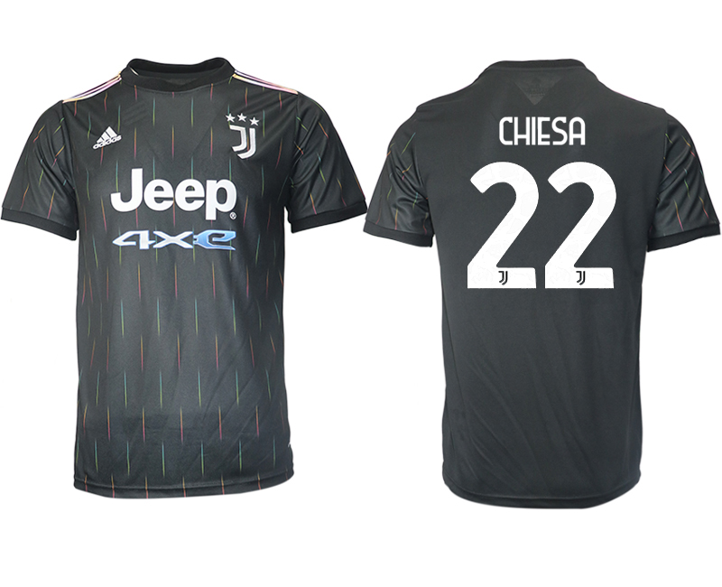 Cheap Men 2021-2022 Club Juventus away aaa version black 22 Soccer Jersey